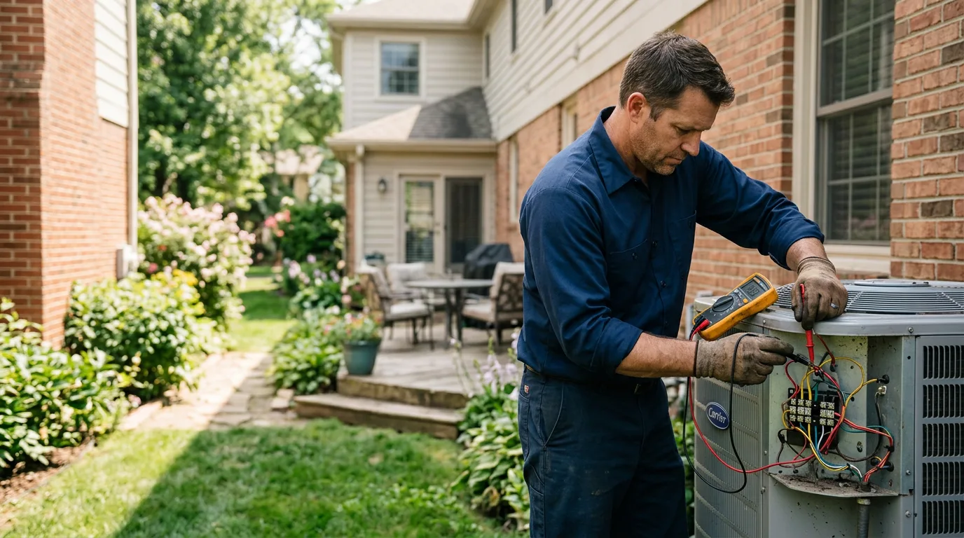 HVAC technician working near Hunker, PA
